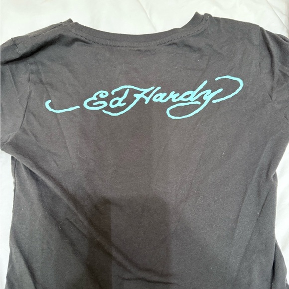 Ed Hardy Charcoal Graphic Tee - Picture 4 of 4